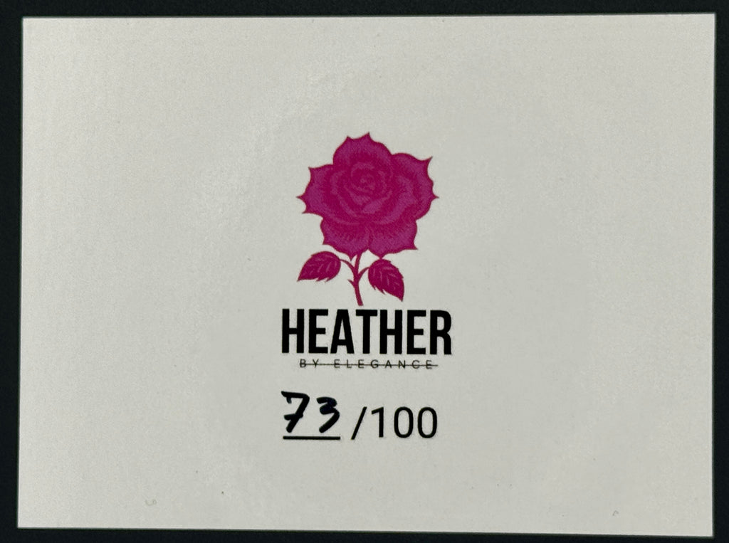 AEW Heather Reckless Autographed & Kissed 4" x 3" Card