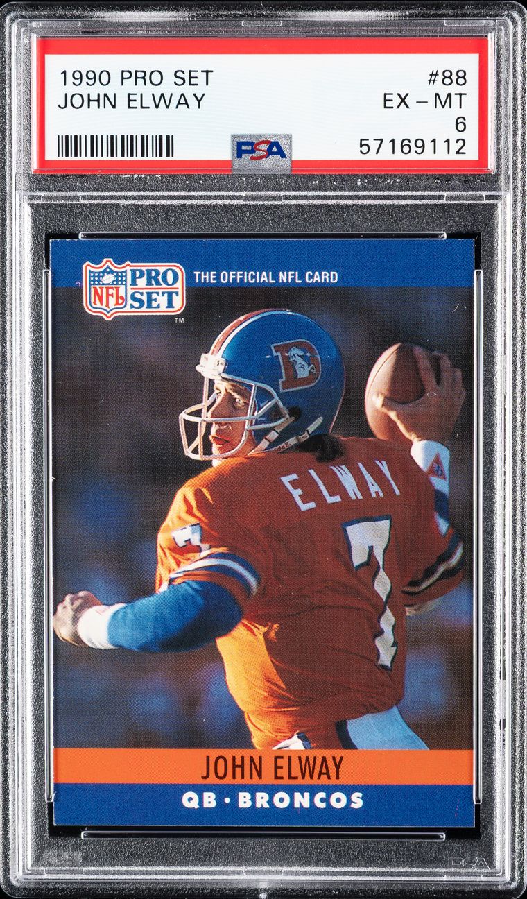 1990 PRO SET #88 JOHN ELWAY PSA 6