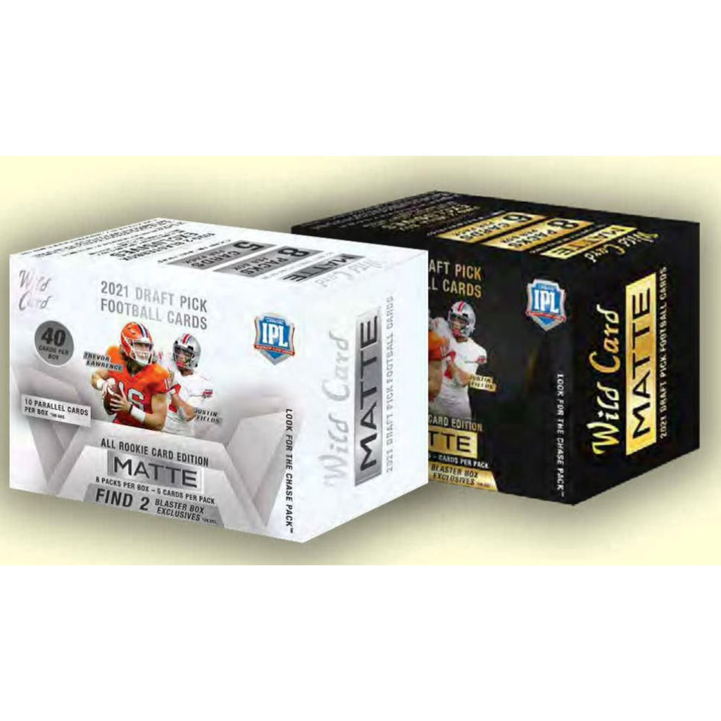 2021 Wild Card Matte NFL Football Draft Picks Blaster Box (White Box)
