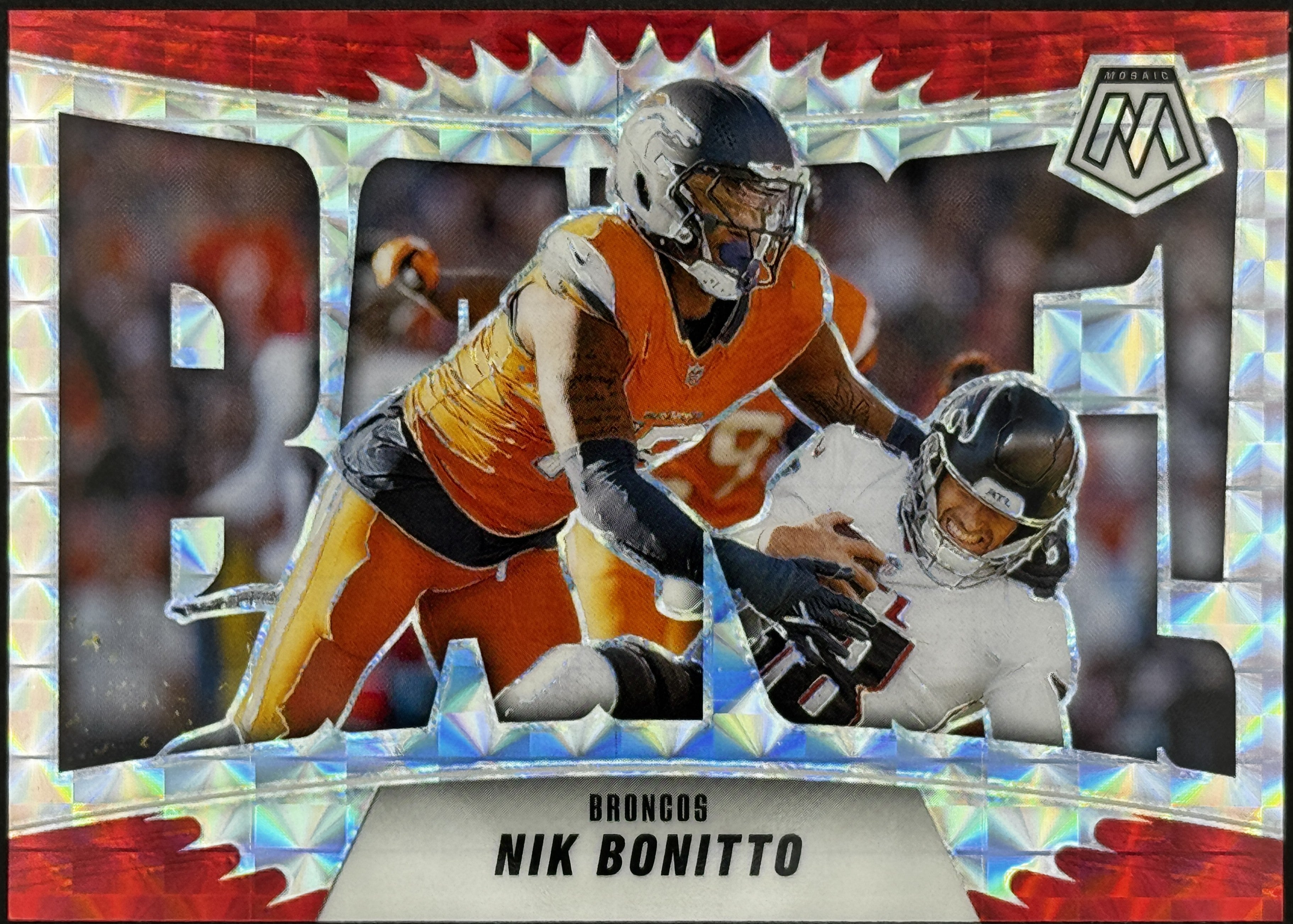 2025 Panini Mosaic BANG! #5 Nik Bonitto – Complete 9-Card Parallel Rainbow Set