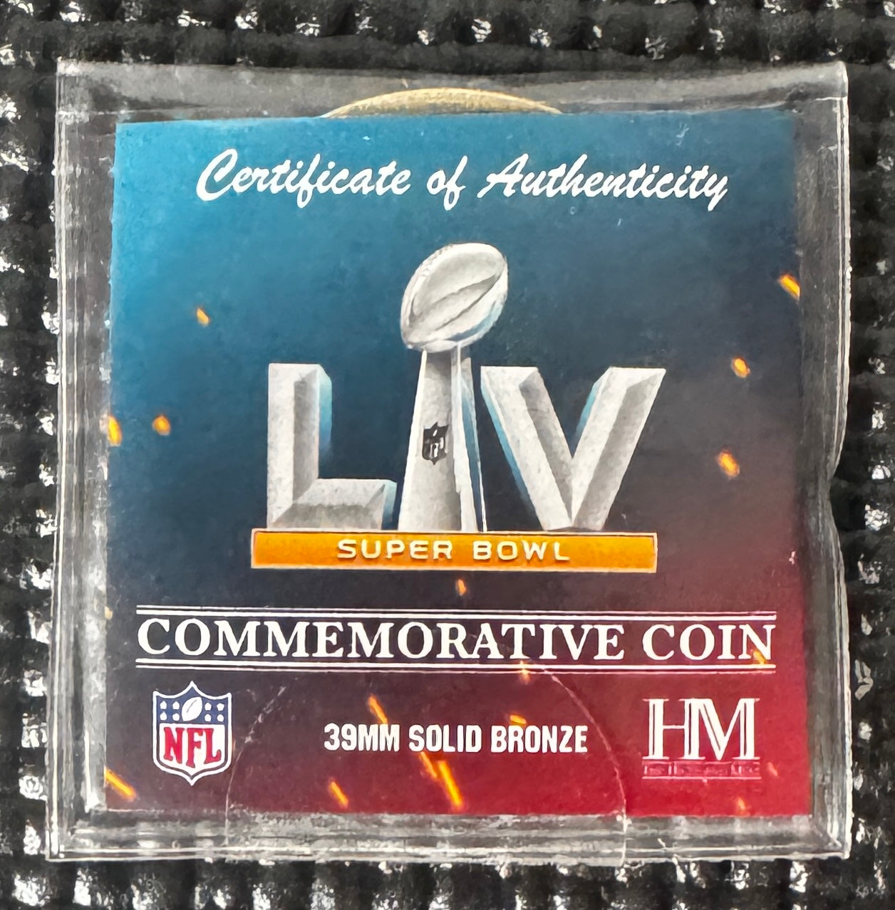 Super Bowl LV Commemorative Coin Toss Coin – Tampa Bay Buccaneers vs. Kansas City Chiefs 2021