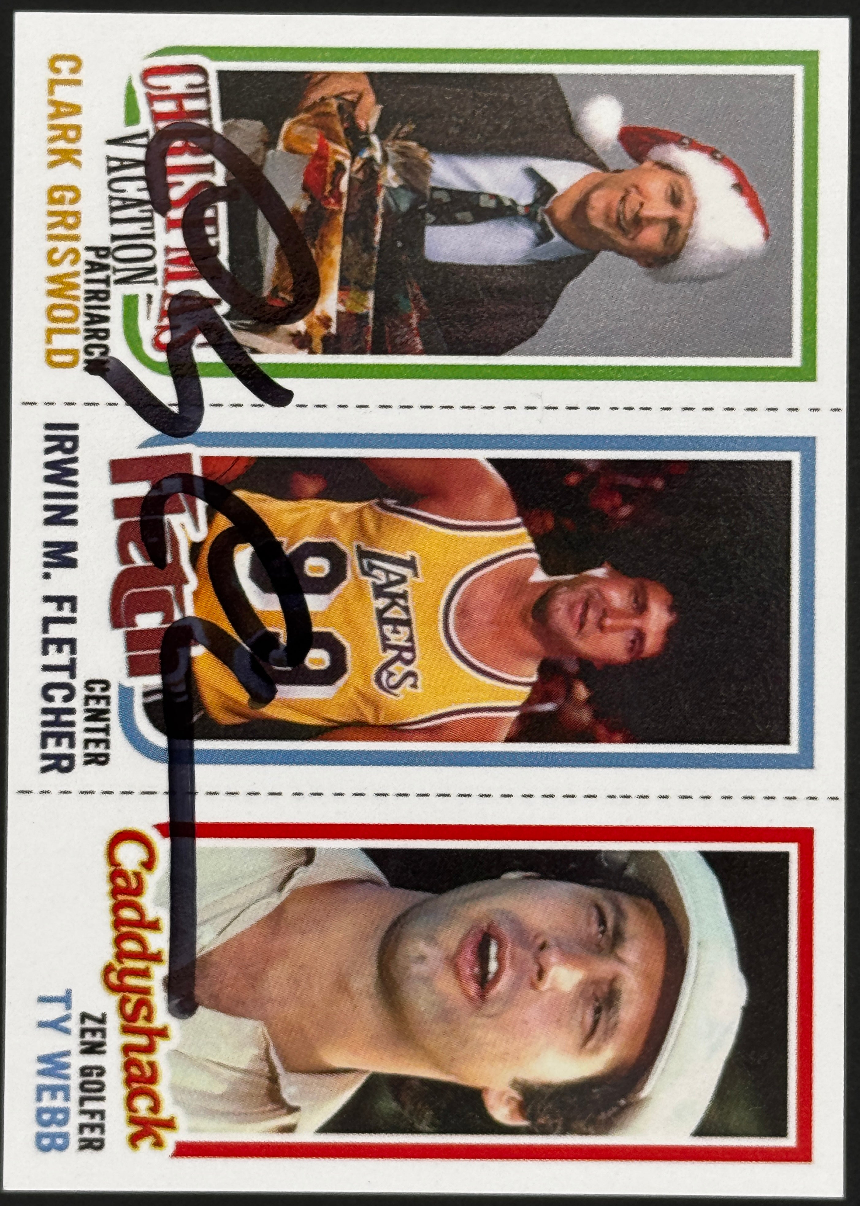 Chevy Chase Autographed, Xmas Vacation, Fletch, Caddyshack Custom Trading/ SWAU COA