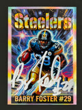 Barry Foster of the Steelers Autographed Custom Card, Prime Time SOA