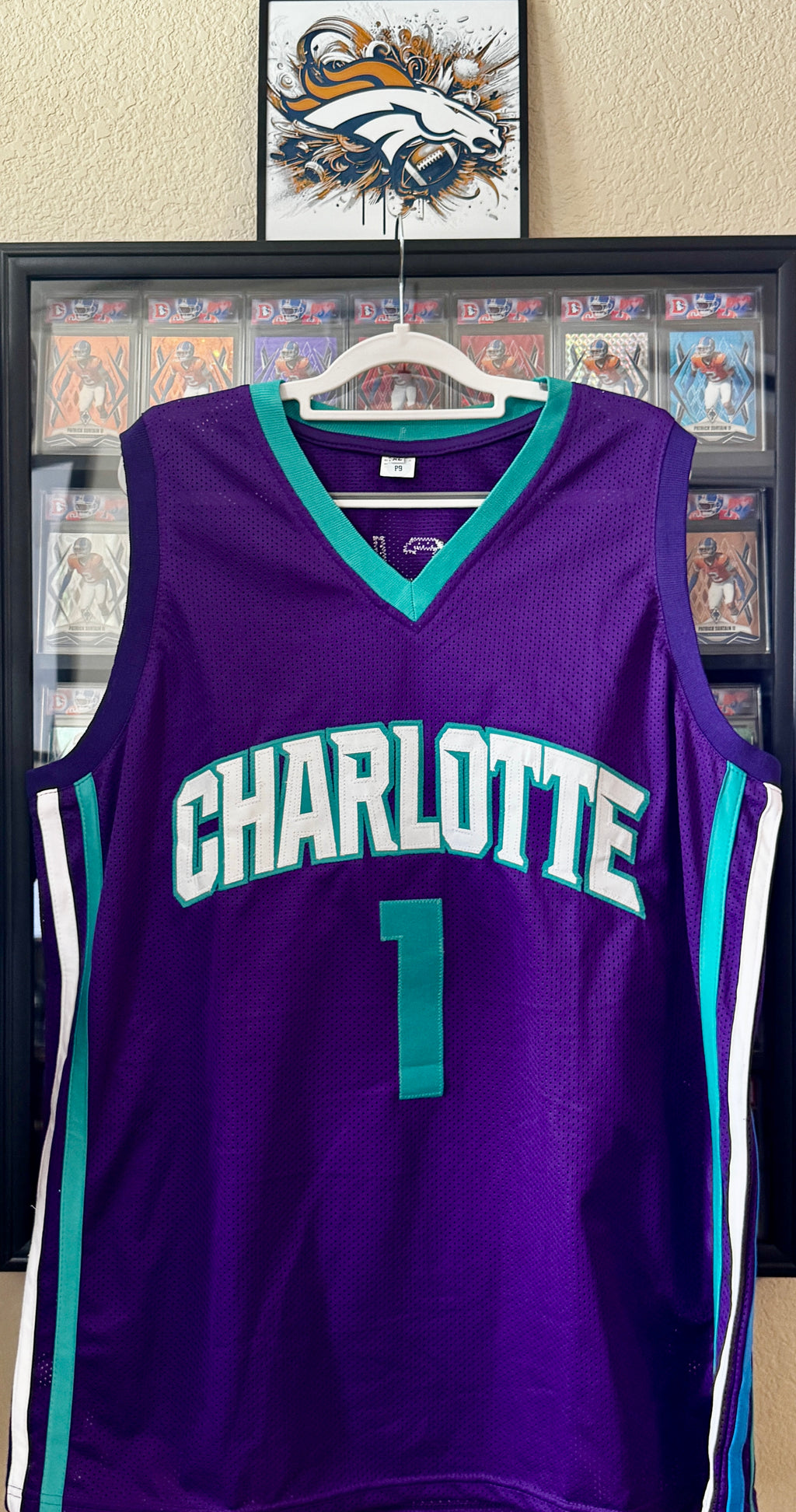 Muggsy Bogues Autographed Custom Charlotte Hornets Jersey For Framing – Beckett/W SOA