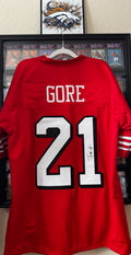 Frank Gore Autographed Custom San Francisco 49ers Jersey For Framing – JSA /W SOA