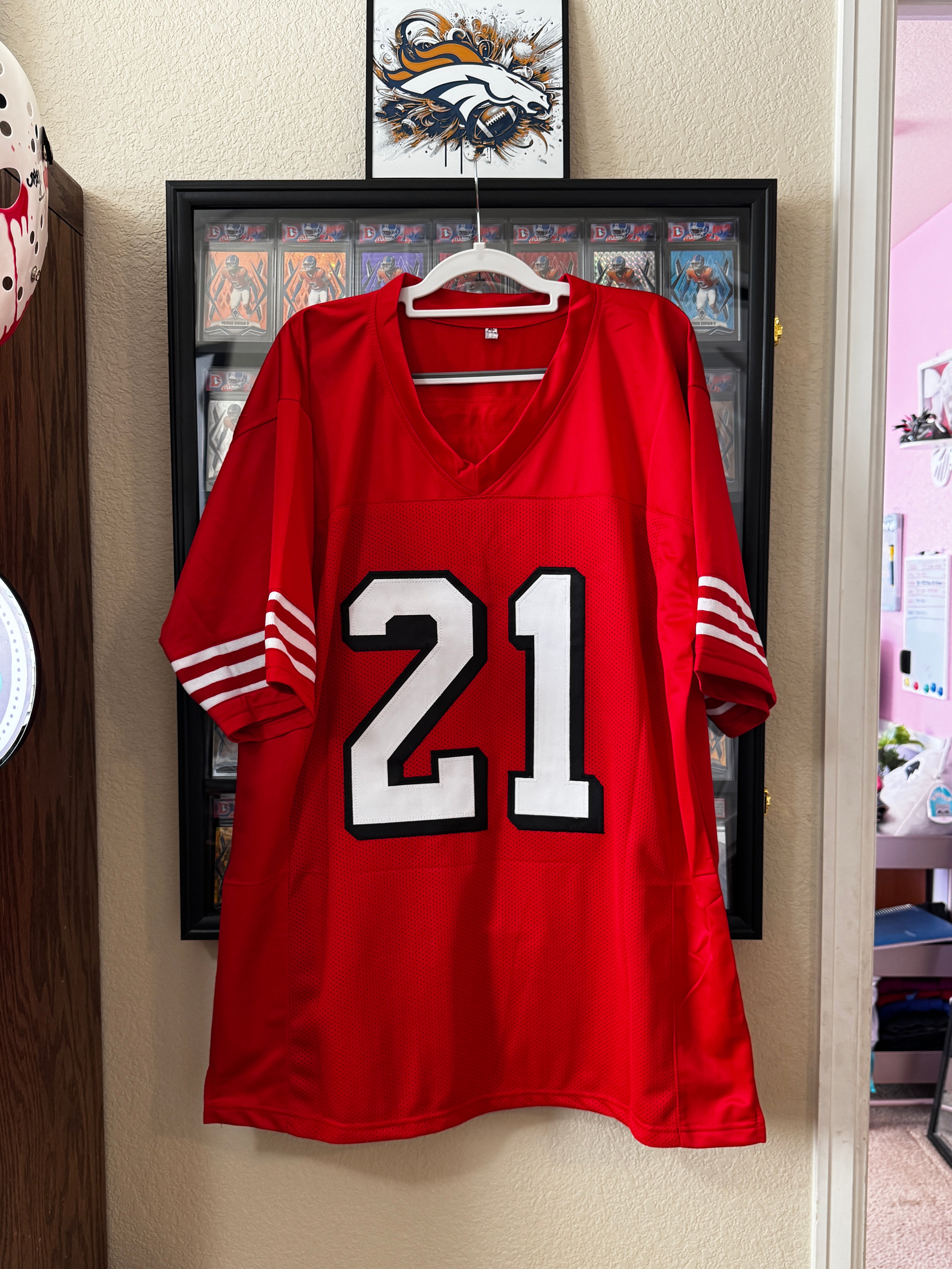 Frank Gore Autographed Custom San Francisco 49ers Jersey For Framing – JSA /W SOA