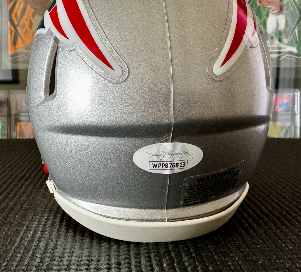 Jarrett Stidham Autographed New England Patriots Mini Helmet – JSA/W