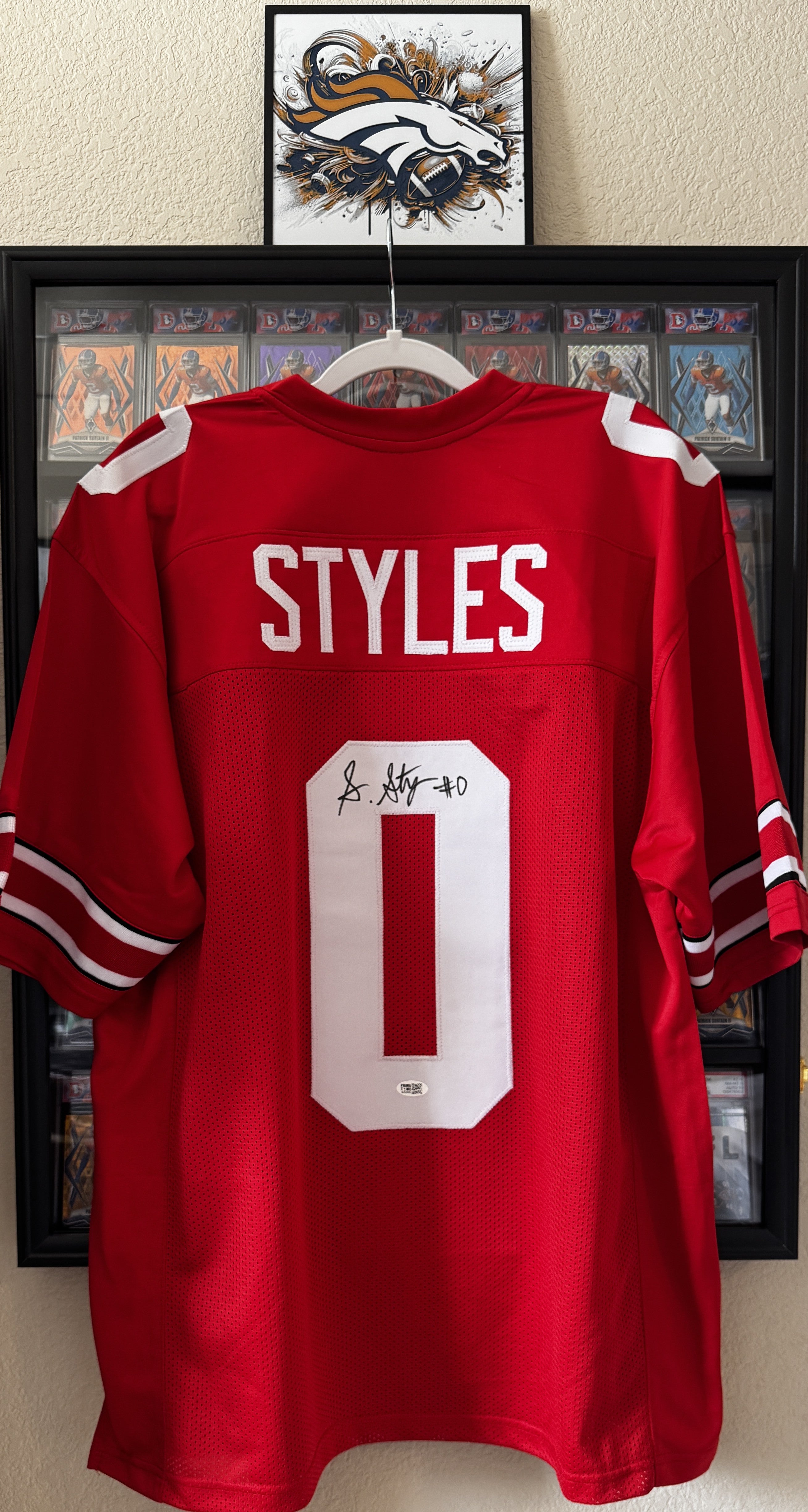 Sunny Styles Autographed Ohio State Player Jersey, Prime Time/W