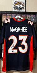 Willis McGahee Autographed XL Custom Broncos Jersey, Beckett/W