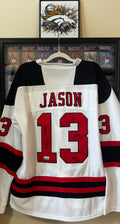 Ari Lehman Autographed Custom Friday the 13th Jersey For Framing – Inscribed "I Never Die" /W SWAU SOA