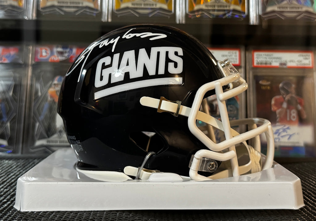 Lawrence Taylor Autographed Mini Helmet New York Giants –Wilder Sports COA