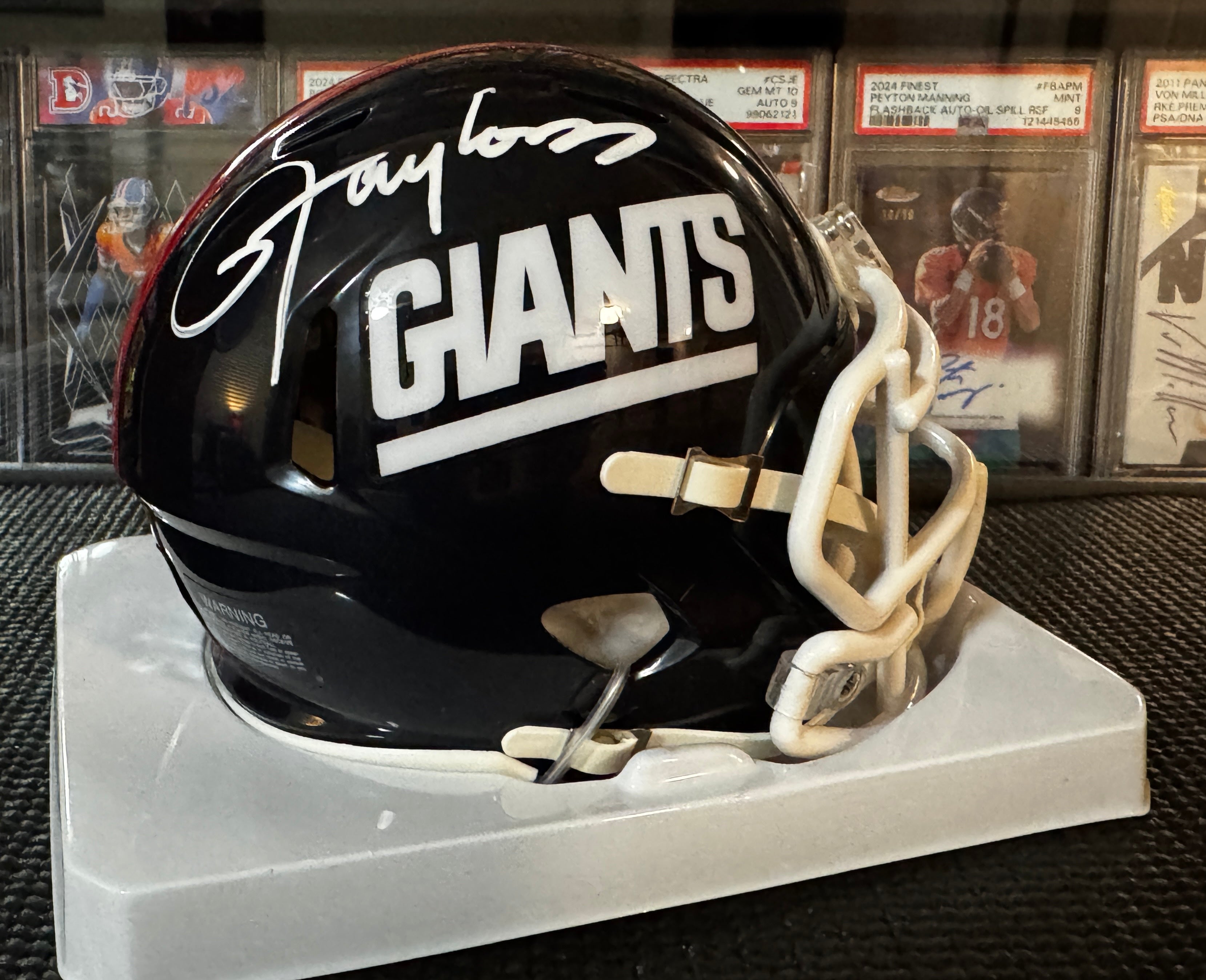 Lawrence Taylor Autographed Mini Helmet New York Giants –Wilder Sports COA