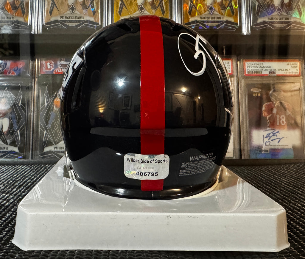 Lawrence Taylor Autographed Mini Helmet New York Giants –Wilder Sports COA