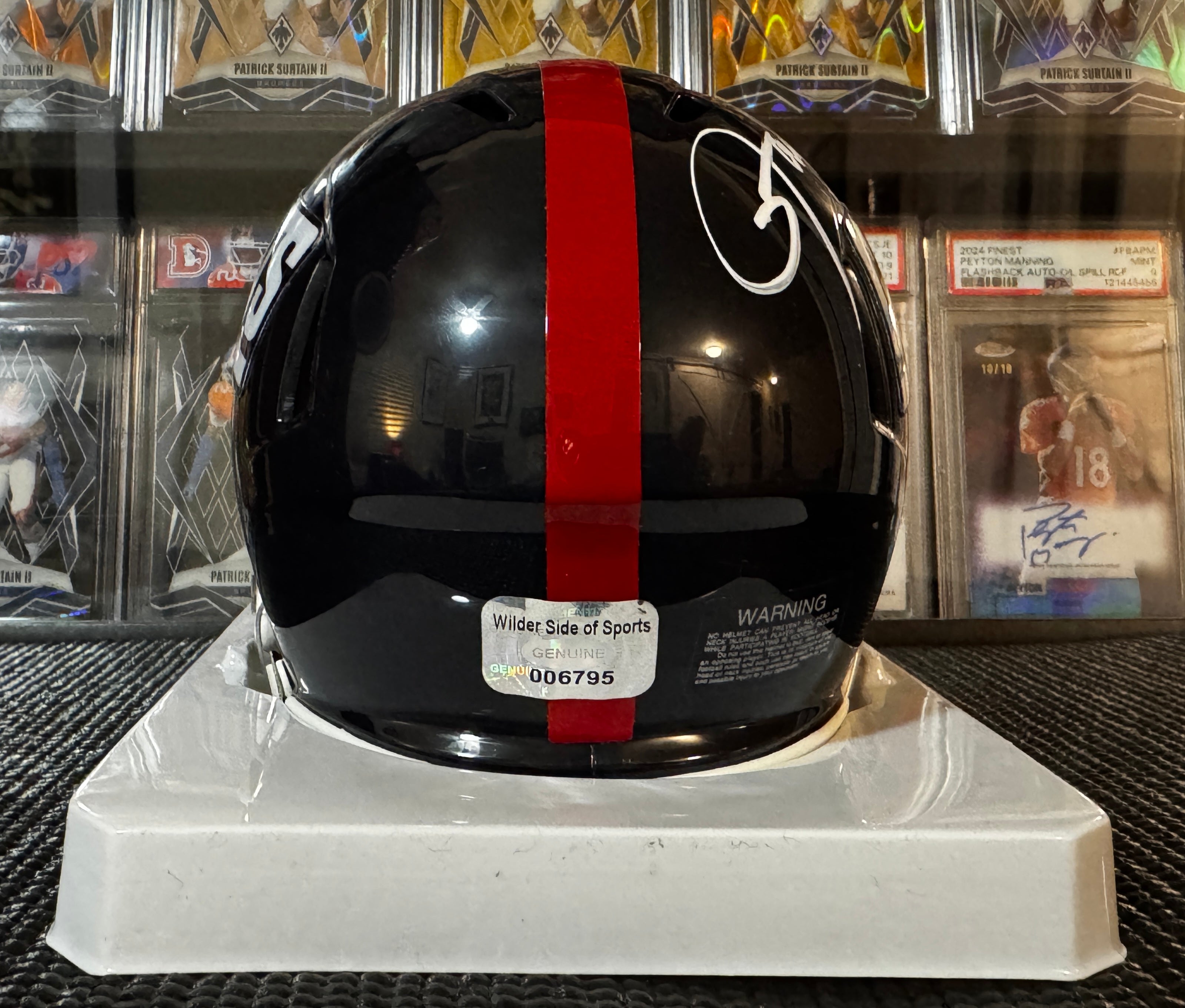 Lawrence Taylor Autographed Mini Helmet New York Giants –Wilder Sports COA