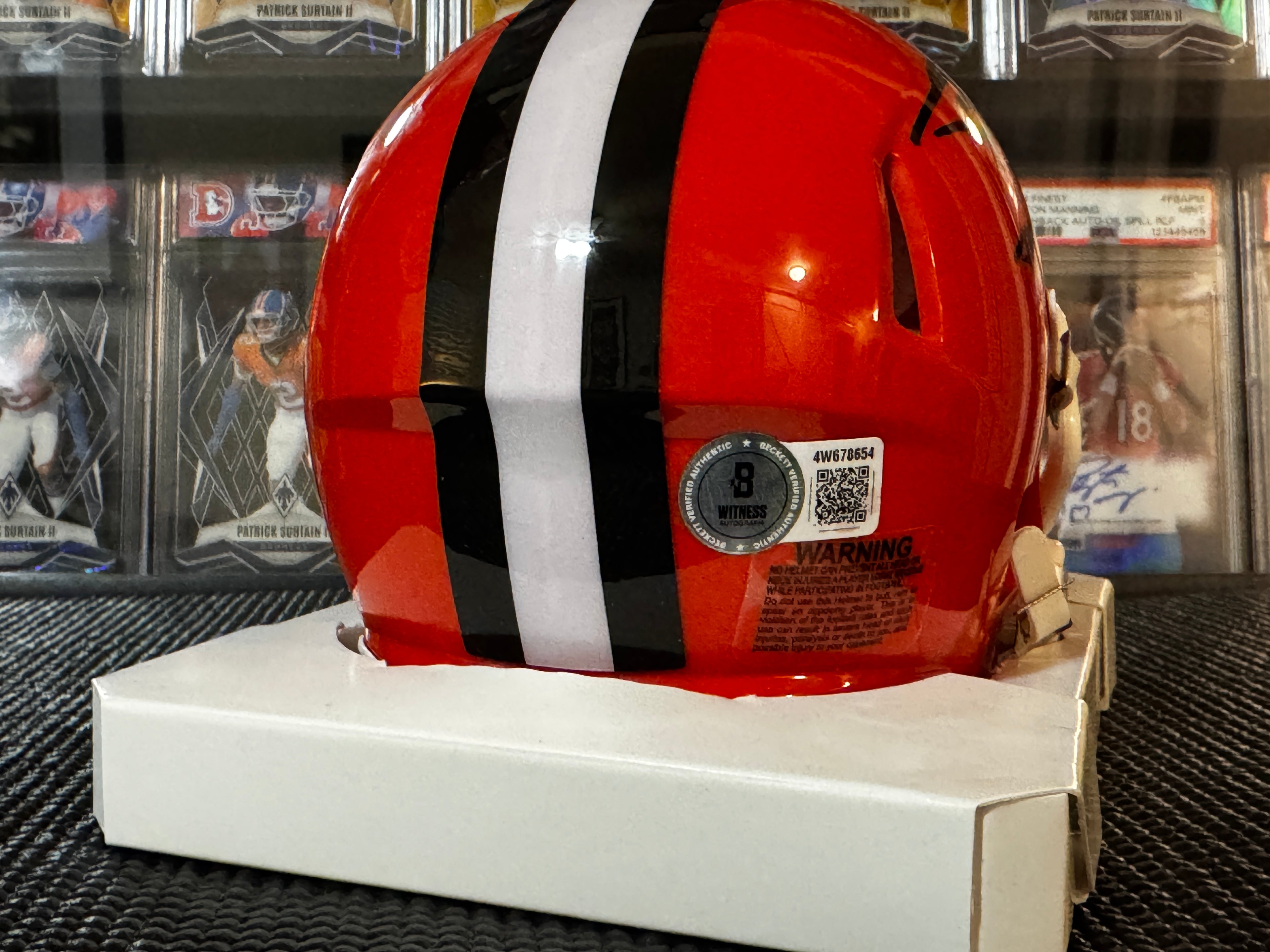 Johnny Manziel Autographed/Inscribed "Fuck Cleveland" Cleveland Browns Mini Helmet /W BAS