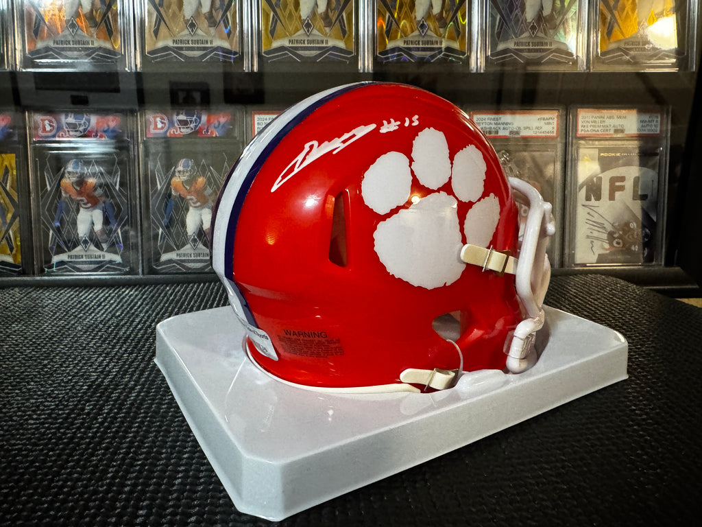 Chris Denson Autographed Mini Helmet Clemson Tigers, Wilder Sports COA
