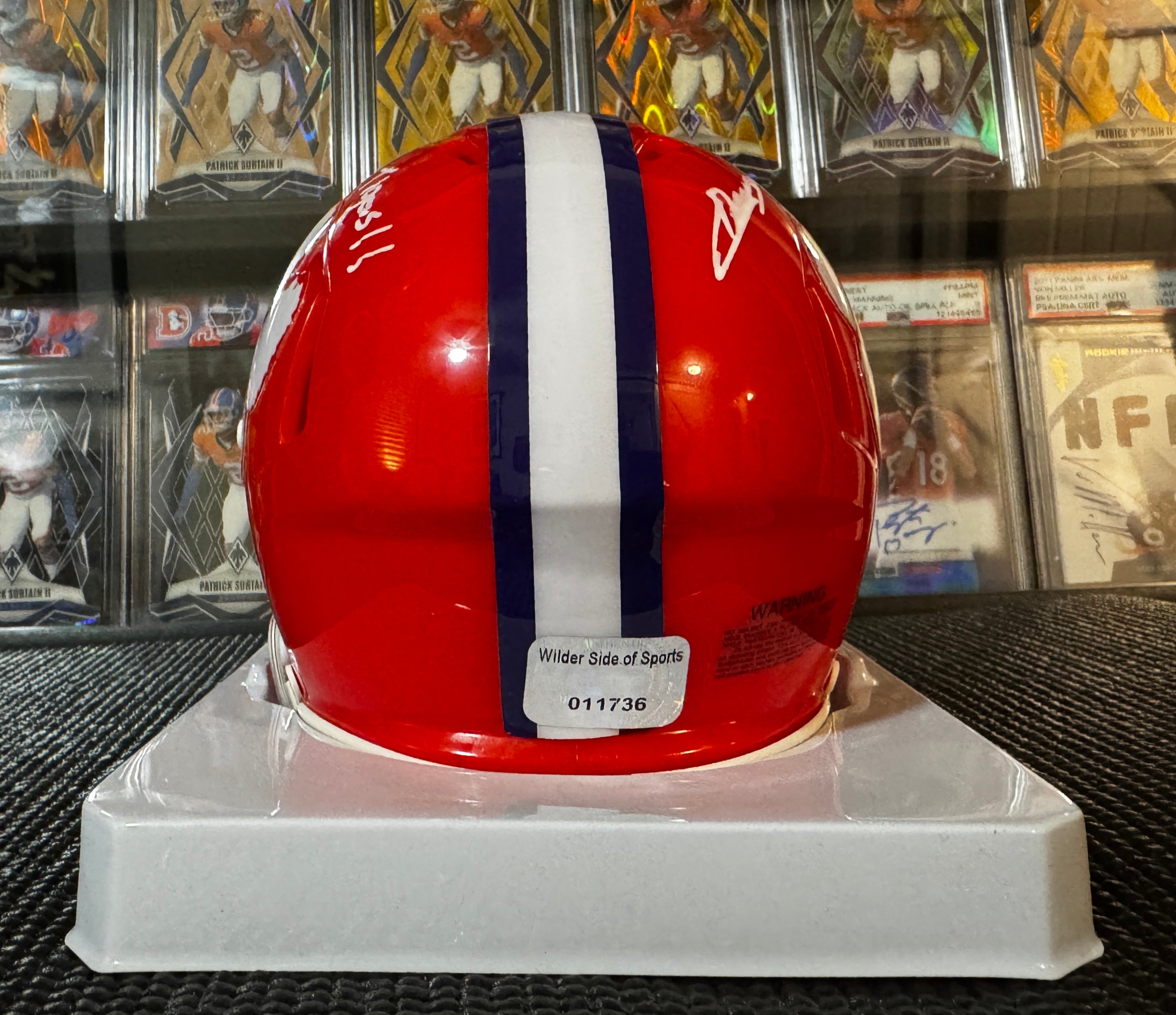 Chris Denson Autographed Mini Helmet Clemson Tigers, Wilder Sports COA