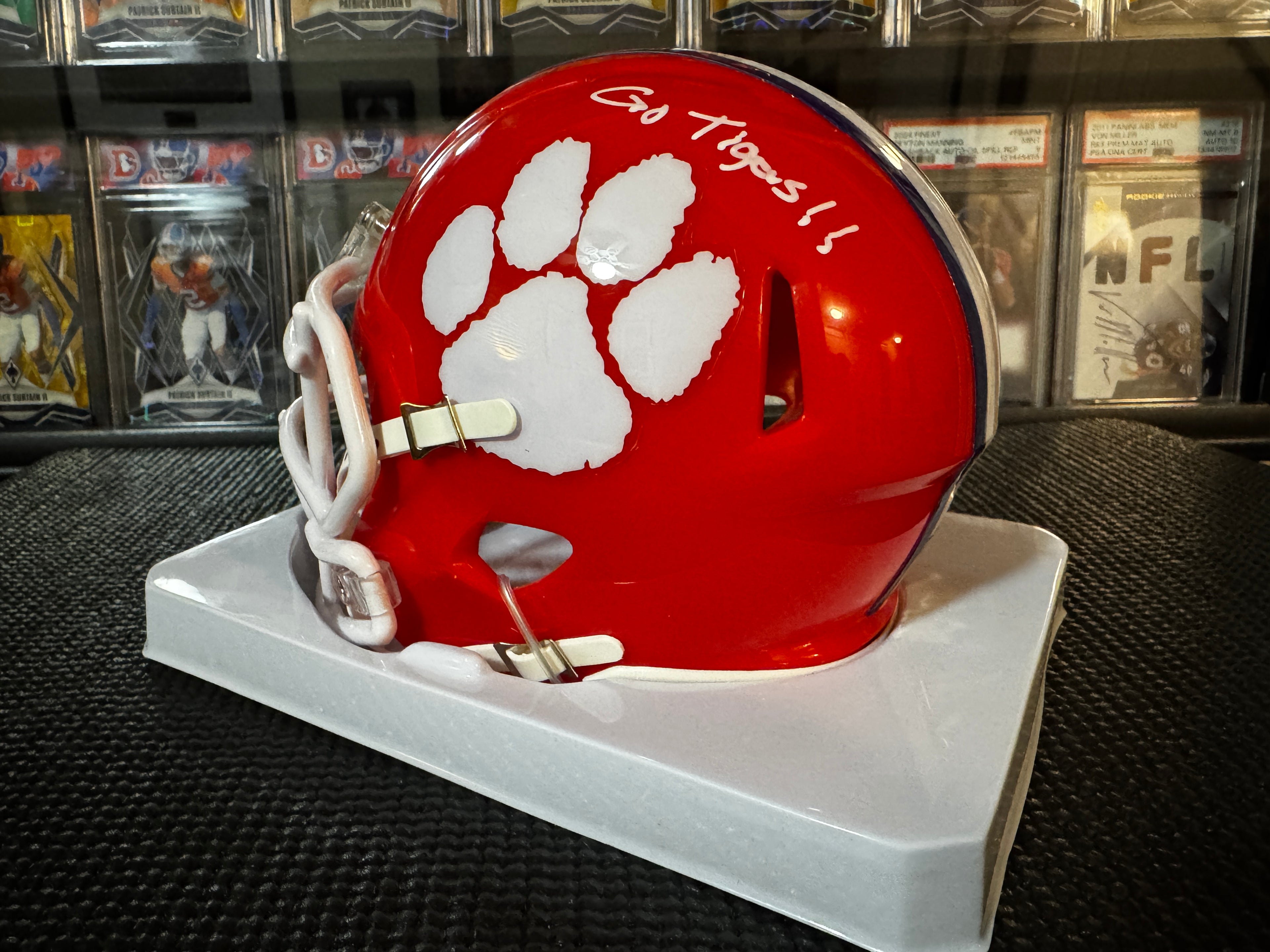 Chris Denson Autographed Mini Helmet Clemson Tigers, Wilder Sports COA