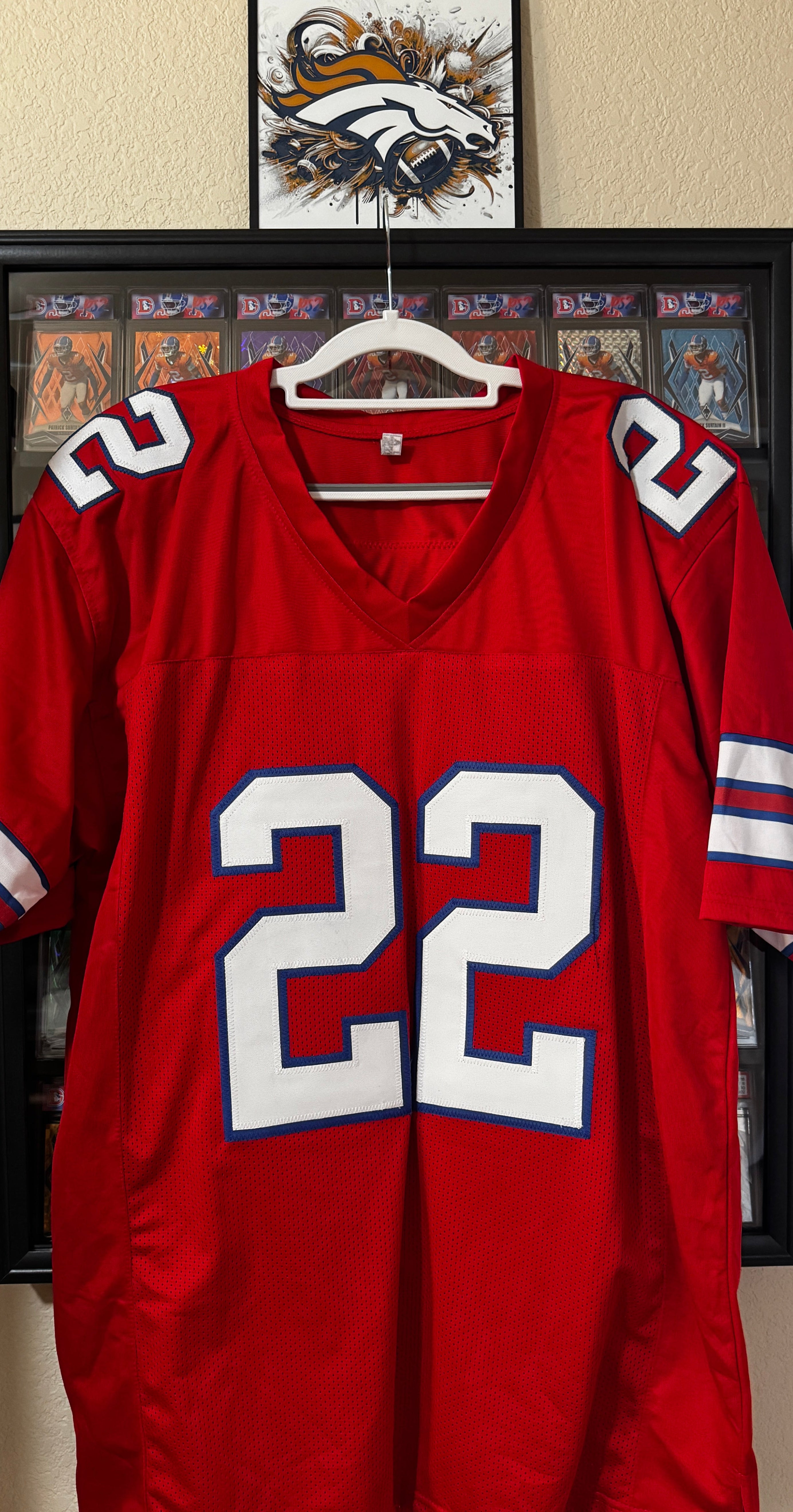Fred Jackson Autographed Custom Buffalo Bills Jersey, Beckett SOA