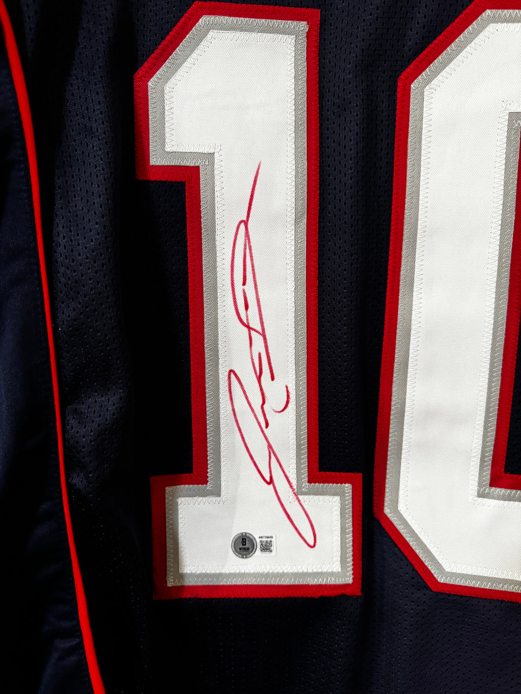 Josh Gordon Autographed Patriots Jersey, Beckett SOA