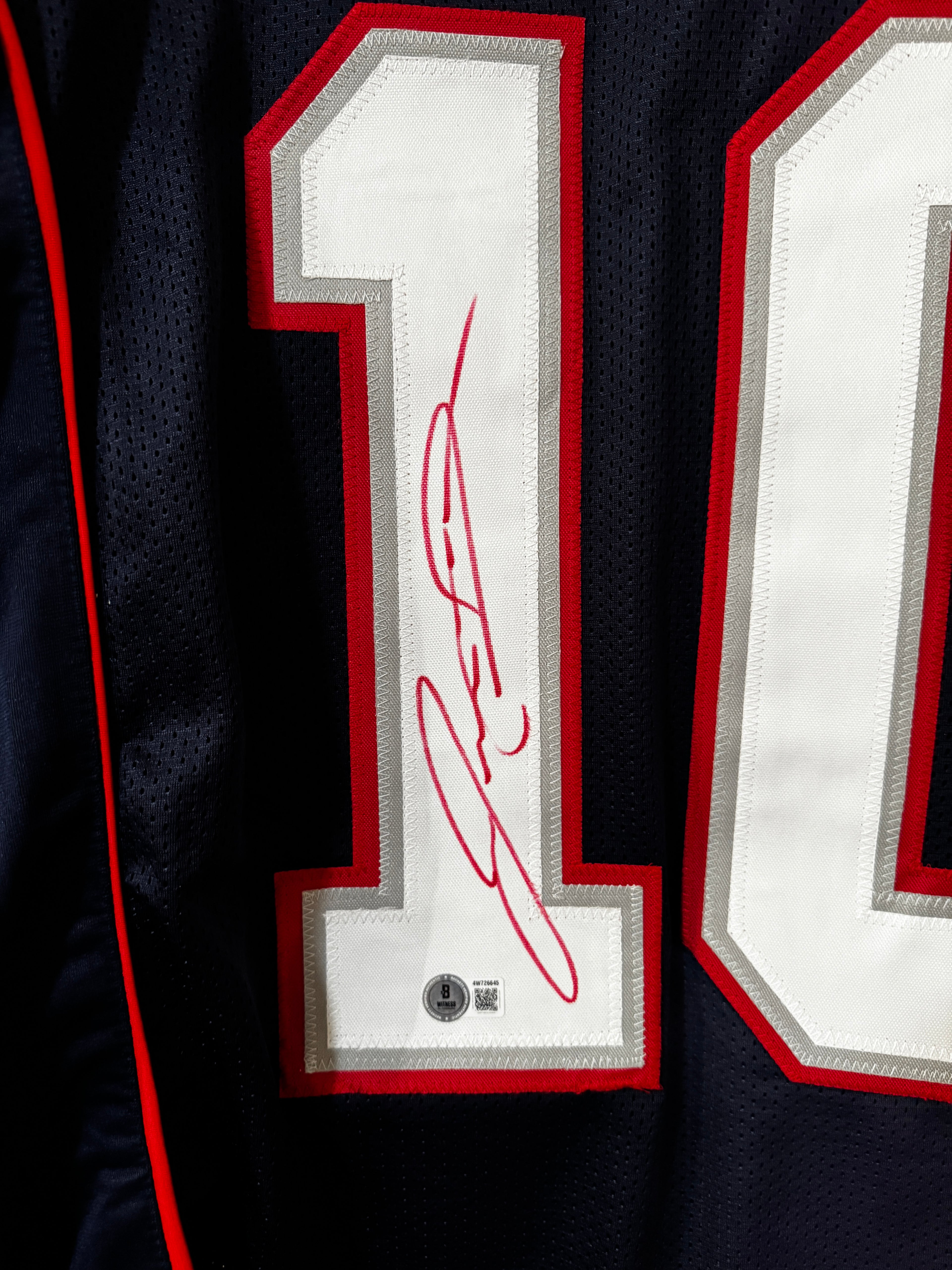Josh Gordon Autographed Patriots Jersey, Beckett SOA