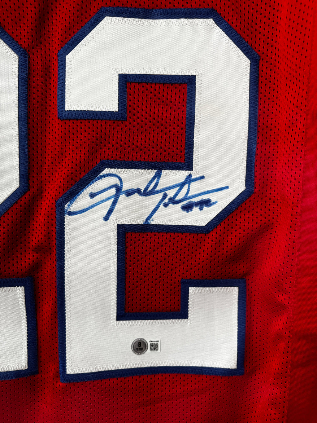 Fred Jackson Autographed Custom Buffalo Bills Jersey, Beckett SOA