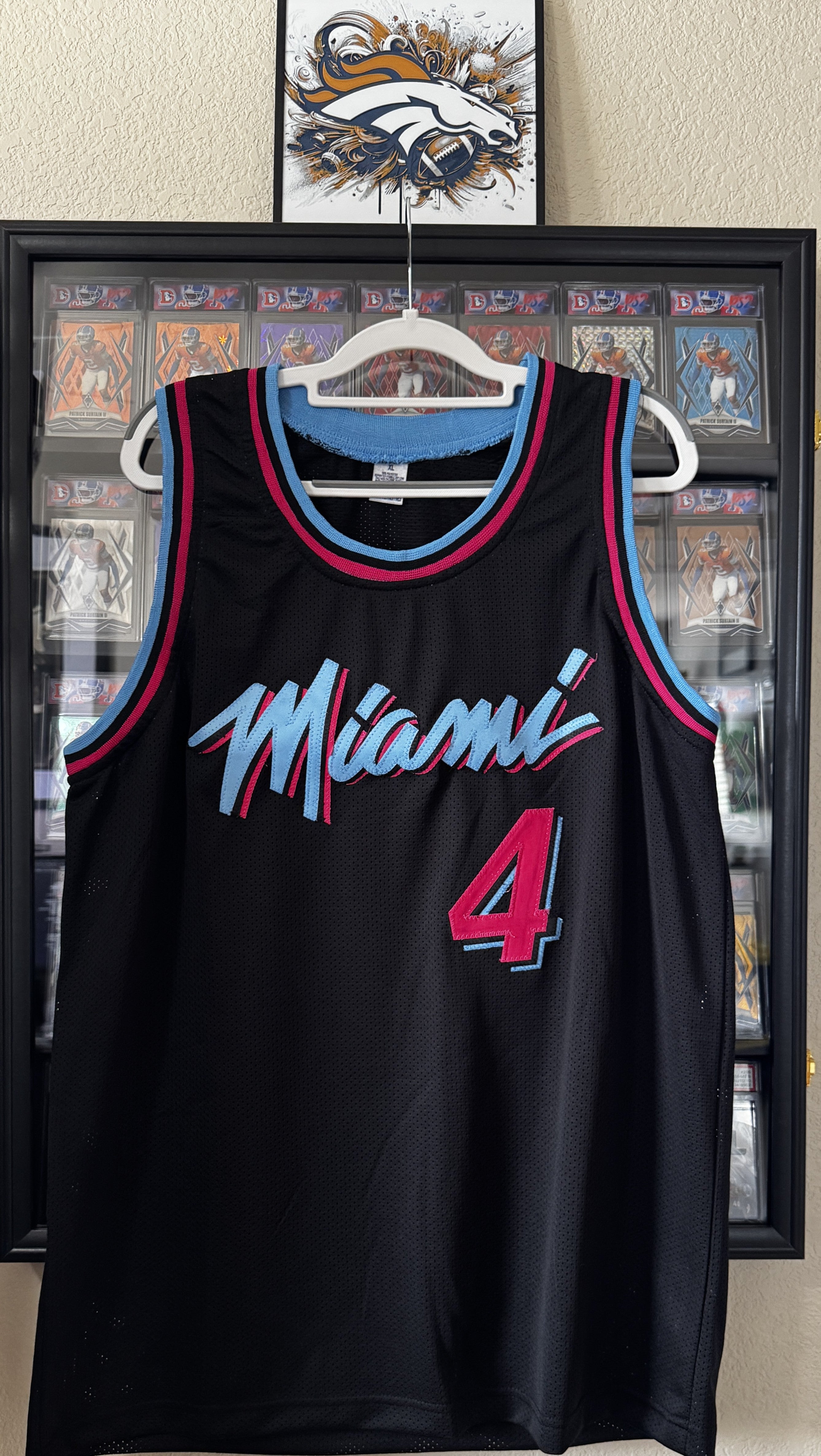 Caron Butler Autographed Miami Heat Vice Custom Jersey – Beckett COA