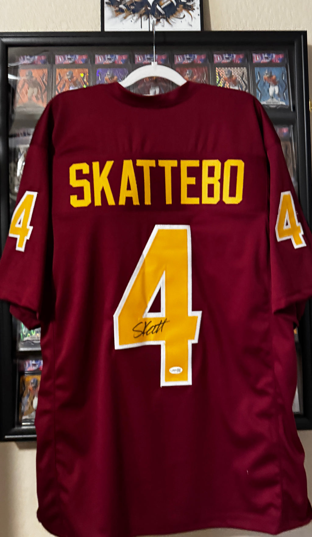 Cam Skattaebo autographed Arizona Jersey, JSA SOA
