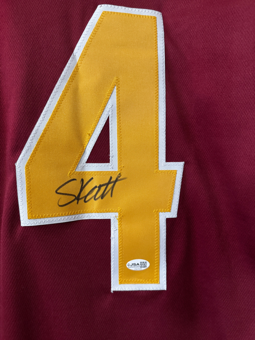 Cam Skattaebo autographed Arizona Jersey, JSA SOA