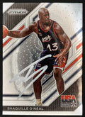 Shaquille O'Neal Autographed 22-23 Panini Prizim Team USA Card, Prime Time SOA