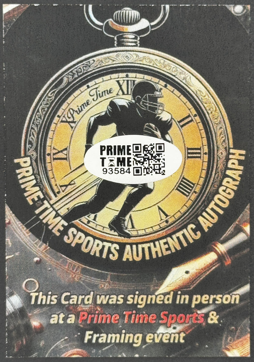 Bradley Gayle autographed Star Wars custom Jawa Card, Prime Tim SOA