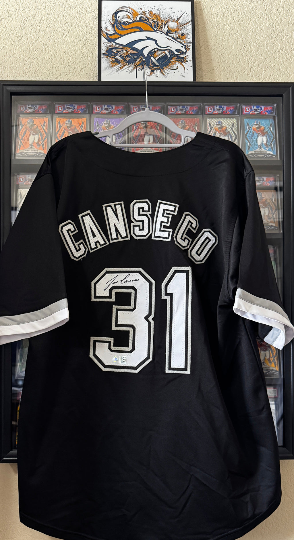 Jose Canseco Autographed White Sox Jersey, JSA SOA