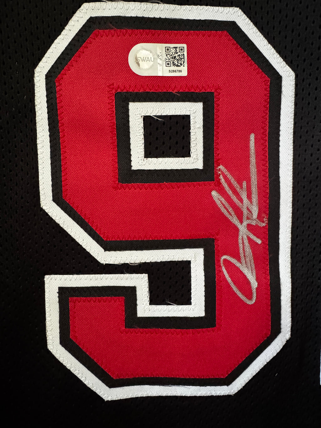 Dennis Rodman autograph Custom Chicago Bulls Jersey, SWAU SOA
