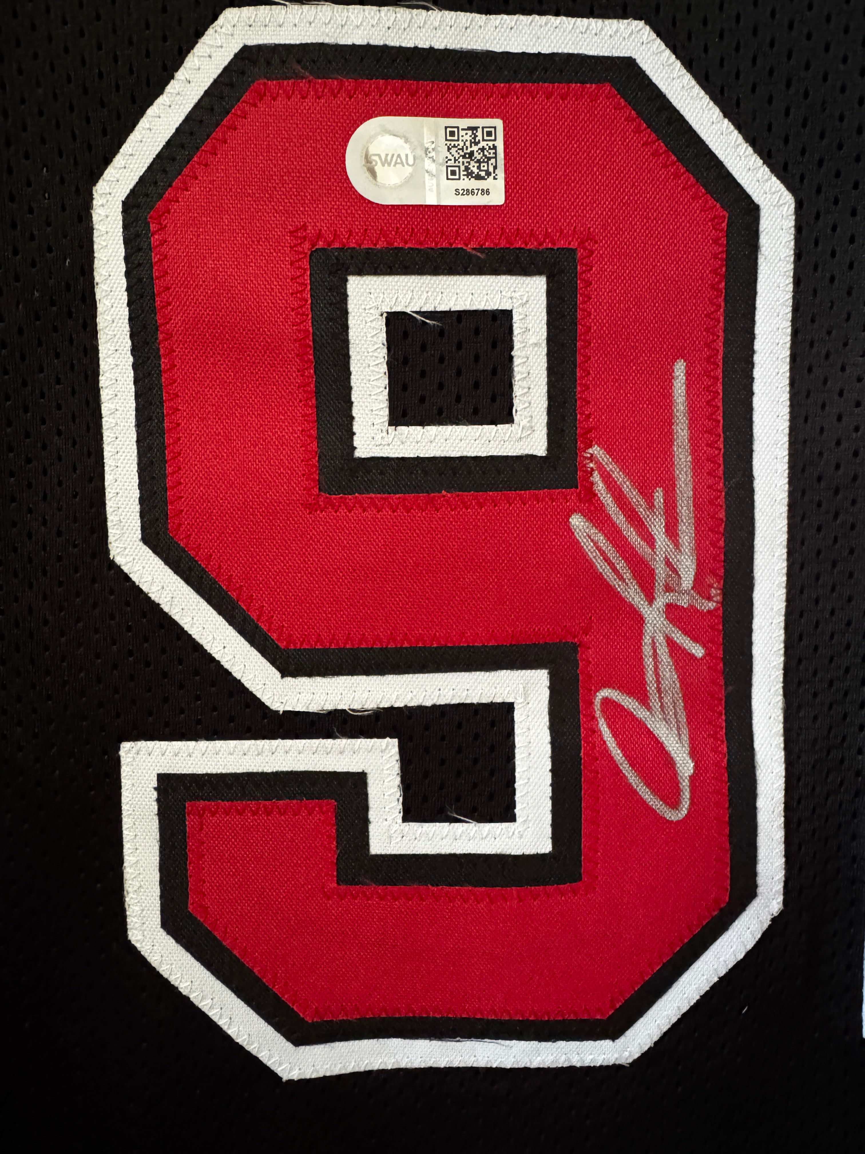 Dennis Rodman autograph Custom Chicago Bulls Jersey, SWAU SOA