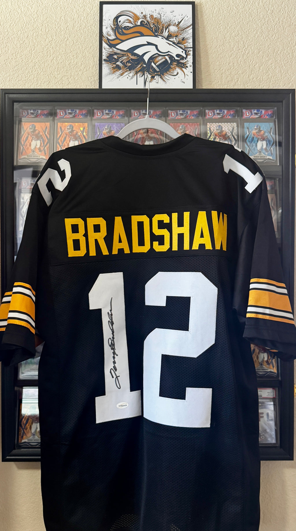 Terry Bradshaw autographed Steelers Jersey, Total Sports SOA