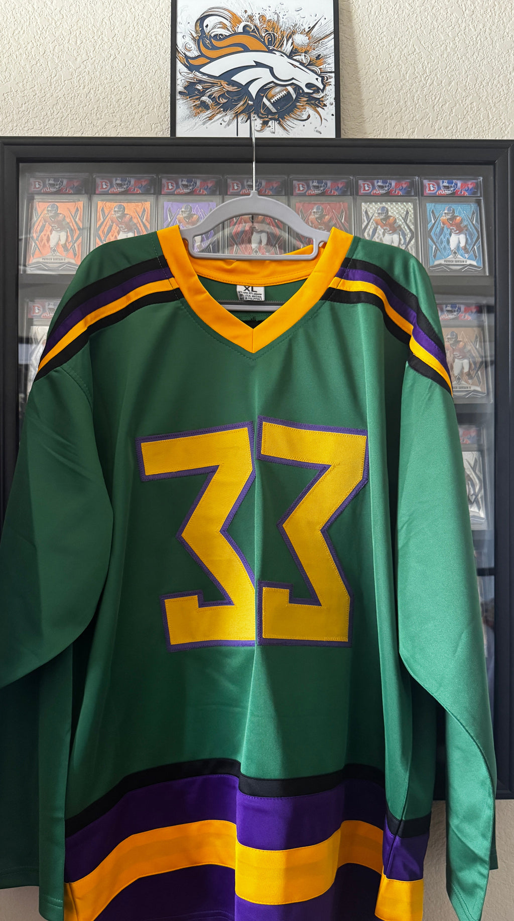 Shawn Weise Autographed Goldberg Mighty Ducks Jersey, Prime Time SOA