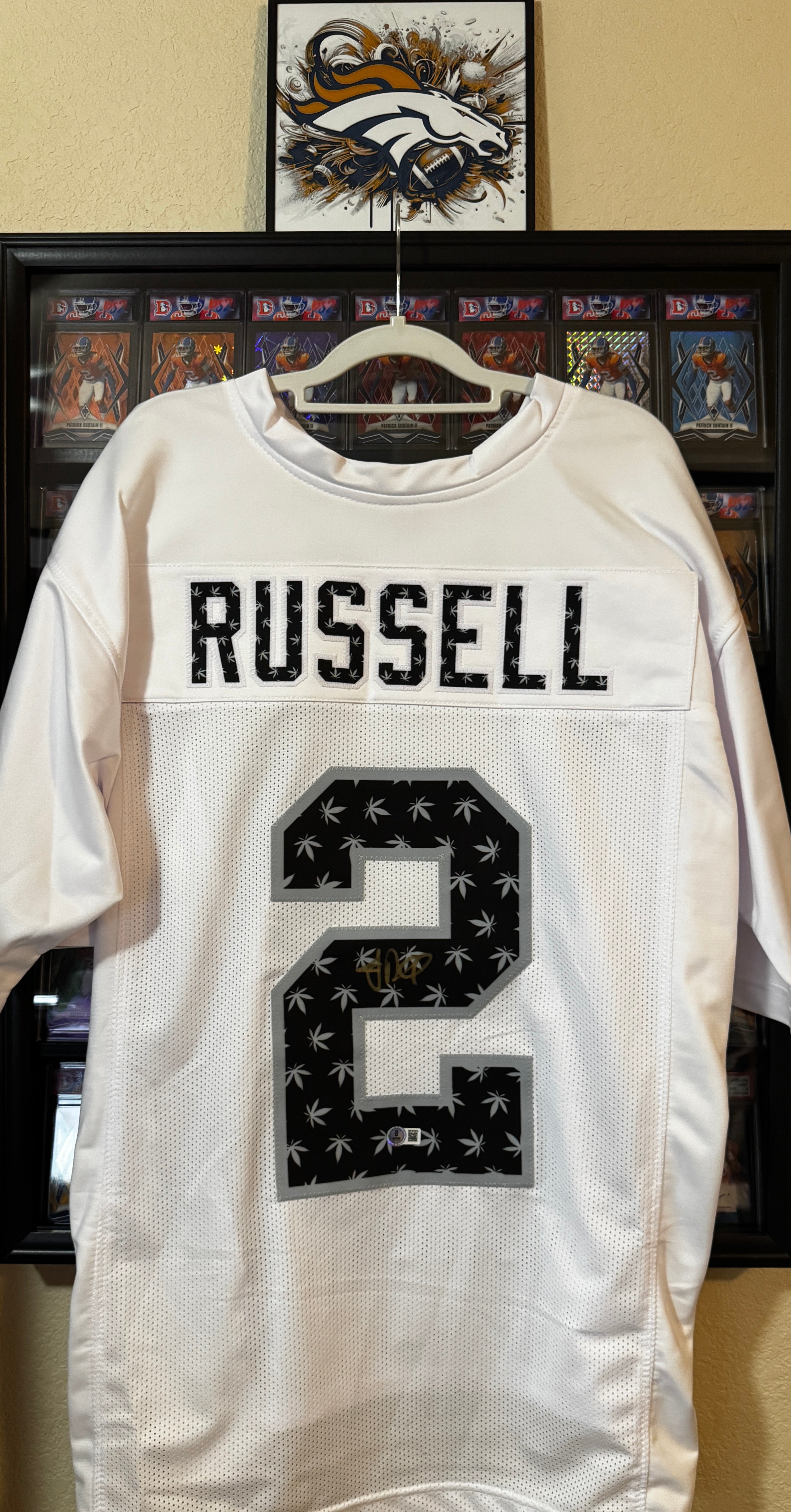 JaMarcus Russell Autographed XL Oakland Player "Weed" Jersey For Framing – Beckett/W