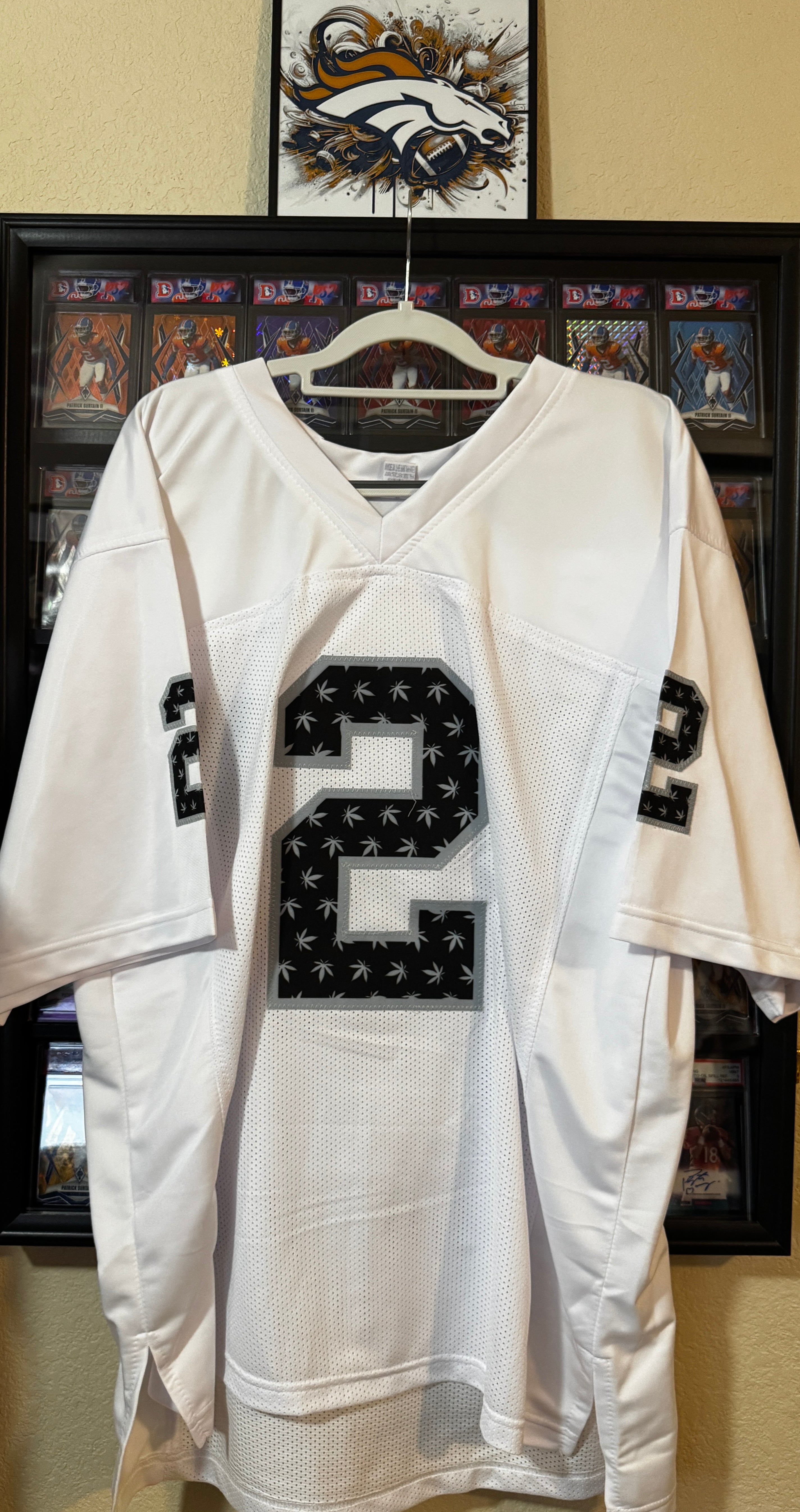 JaMarcus Russell Autographed XL Oakland Player "Weed" Jersey For Framing – Beckett/W