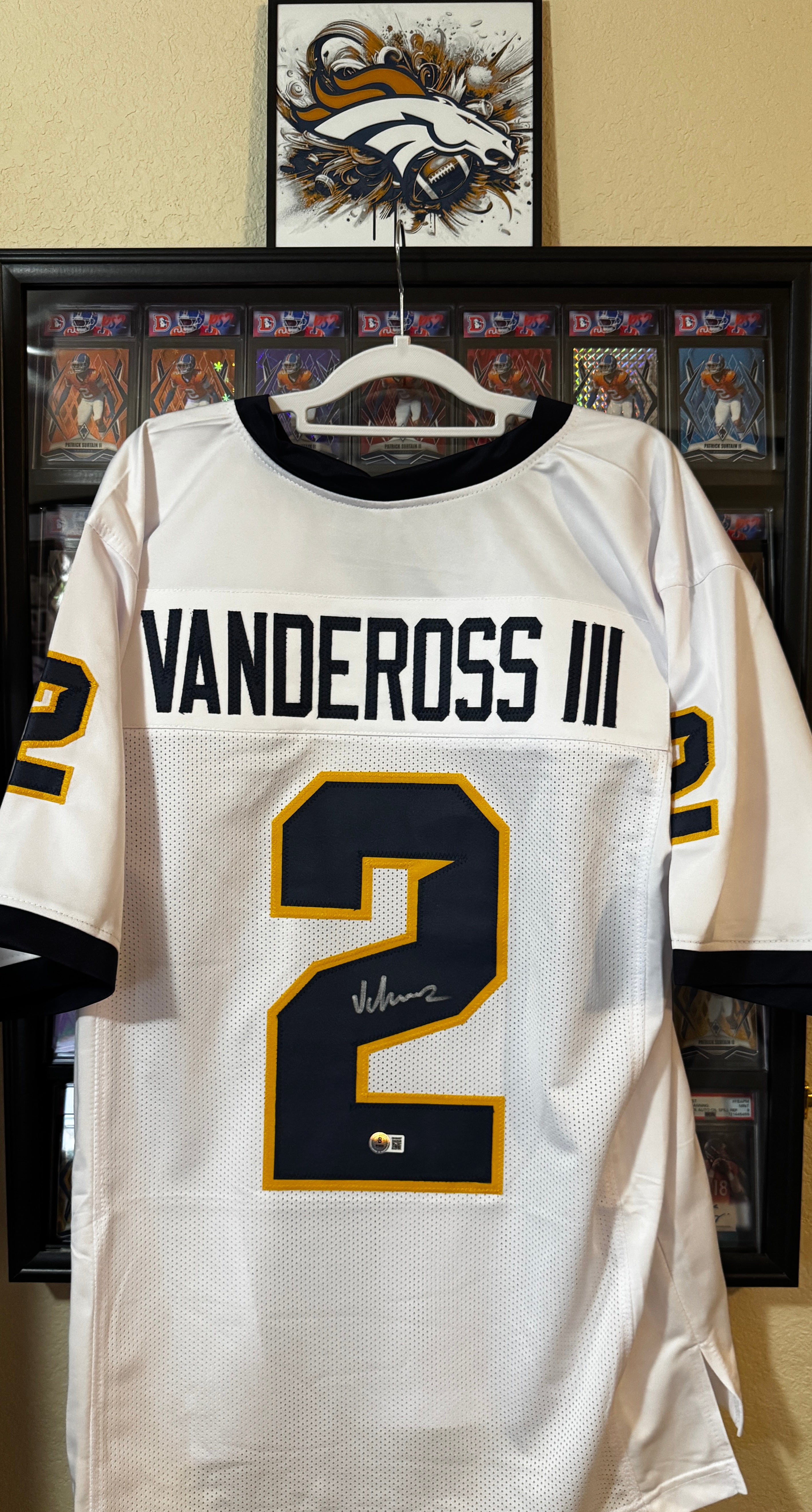 Junior Vandross III Autographed XL Toledo Player Jersey For Framing – Beckett/W