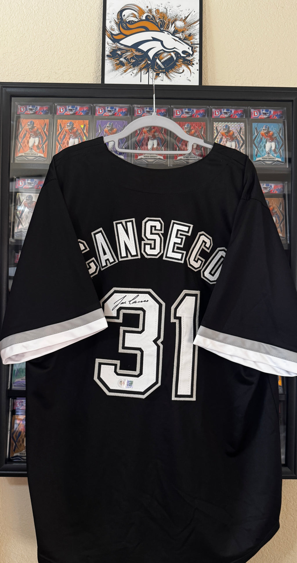 Jose Canseco autographed Chicago White Sox Jersey, JSA COA