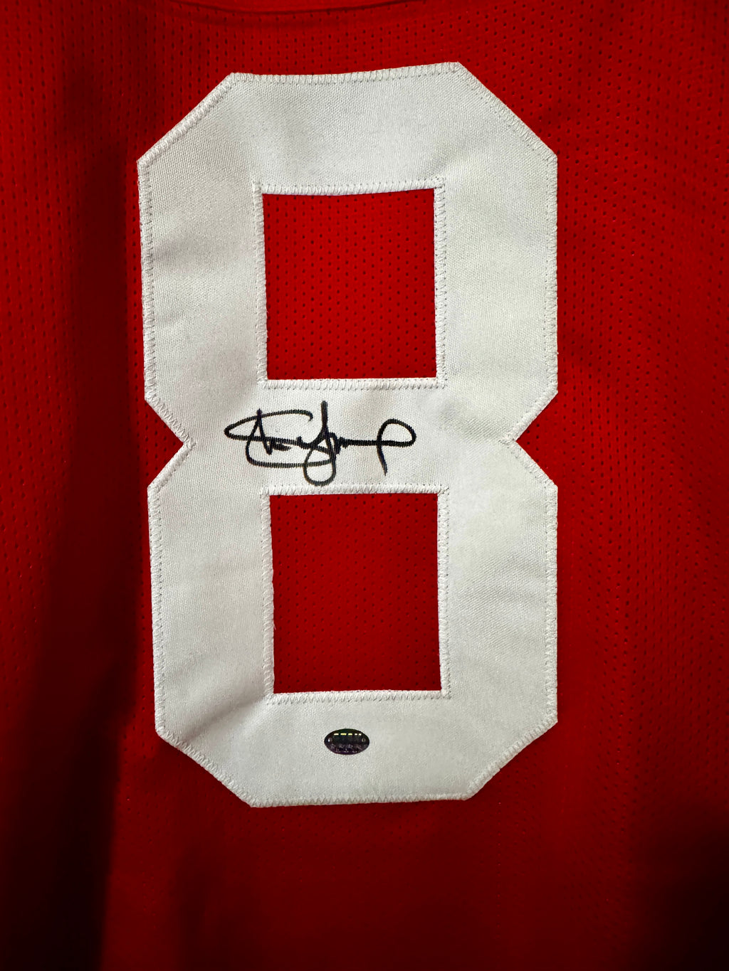 Steve Young Autographed 49ers Jersey, Player Hologram