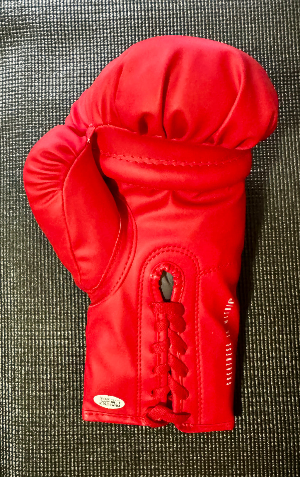 James Buster Douglas Signed Red Boxing Glove, PrimeTime/W
