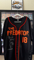 Brian Prince Autographed "Predator" Jersey W/ Mask Drawing, Prime Time SOA