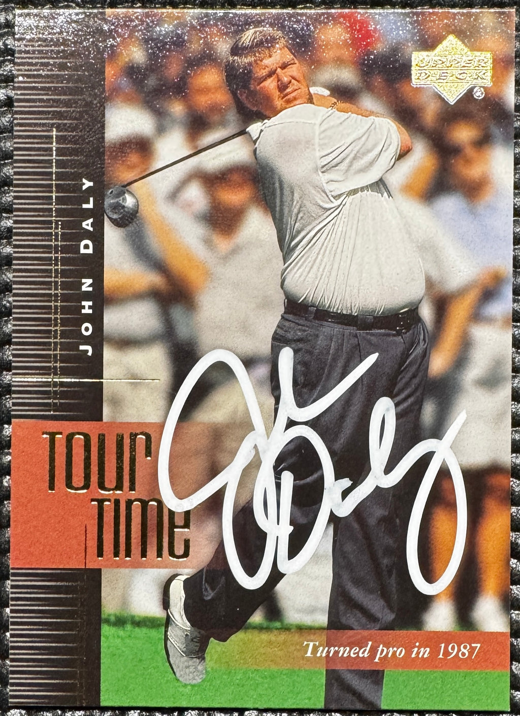 John Daly Autographed Upper Deck Tour Time Card, SWAU SOA