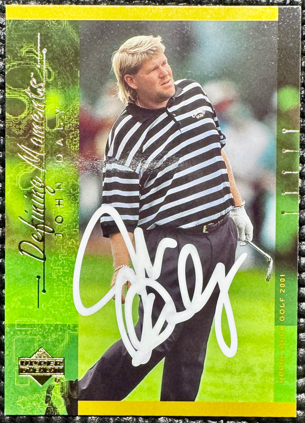 John Daly Autographed Upper Deck Defining Moments Card, SWAU SOA
