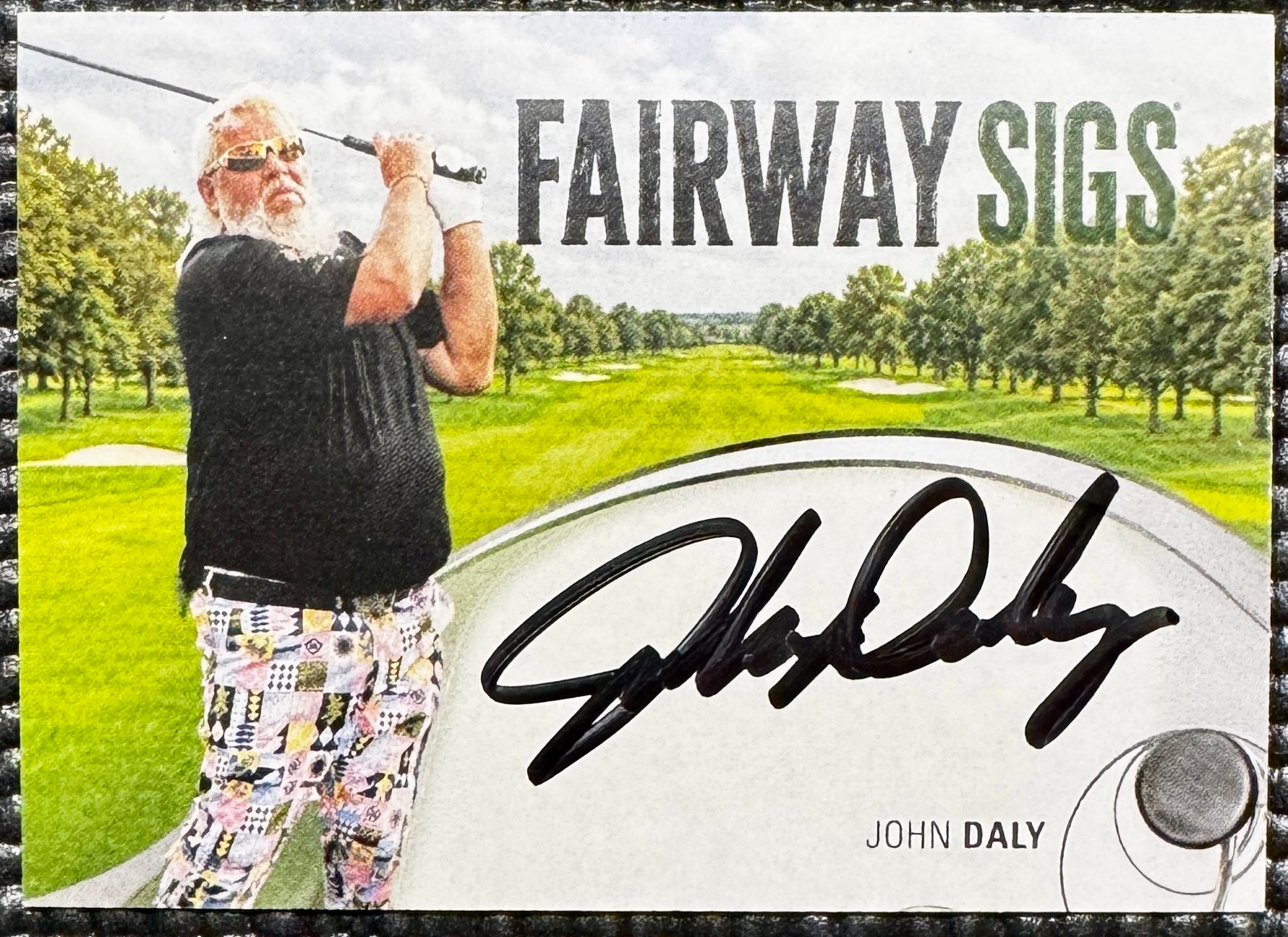 John Daly Autographed Custom Card, Prime Time SOA