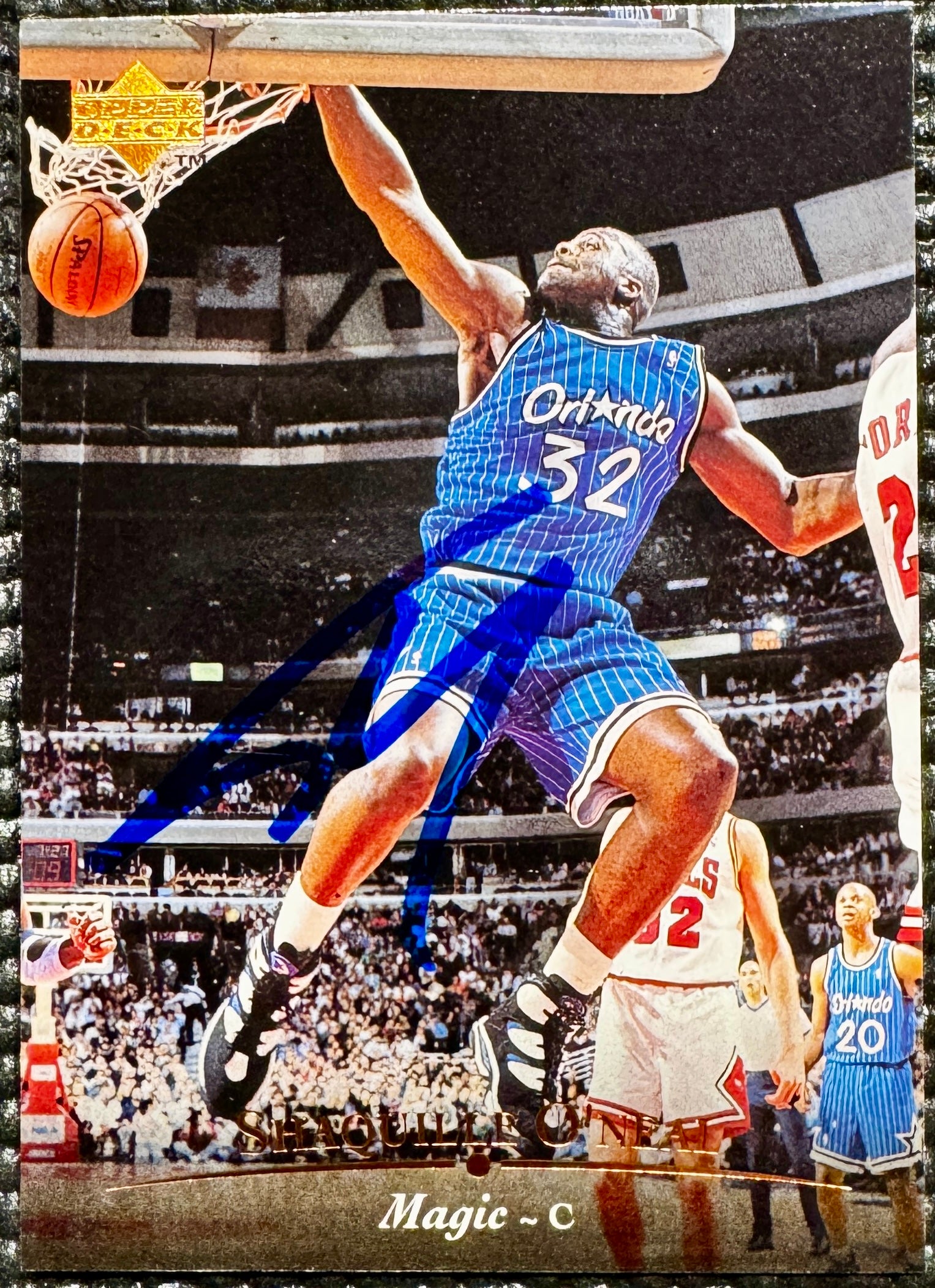 Shaquille O'Neal Autographed 1995 Upper Deck Card, Orlando Magic, SWAU SOA