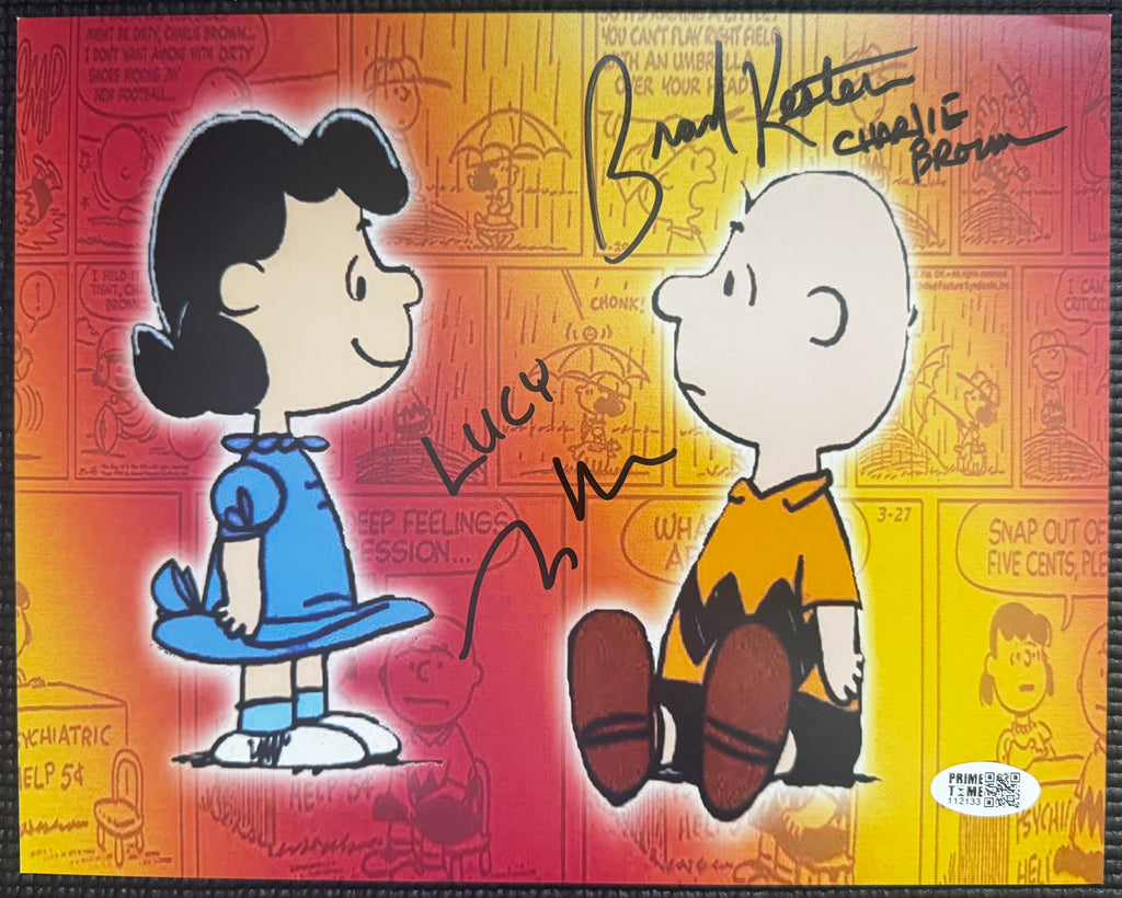 Brad Kesten, Melanie Kohn autographed Charlie Brown/Lucy 8 x 10 , Prime Time SOA
