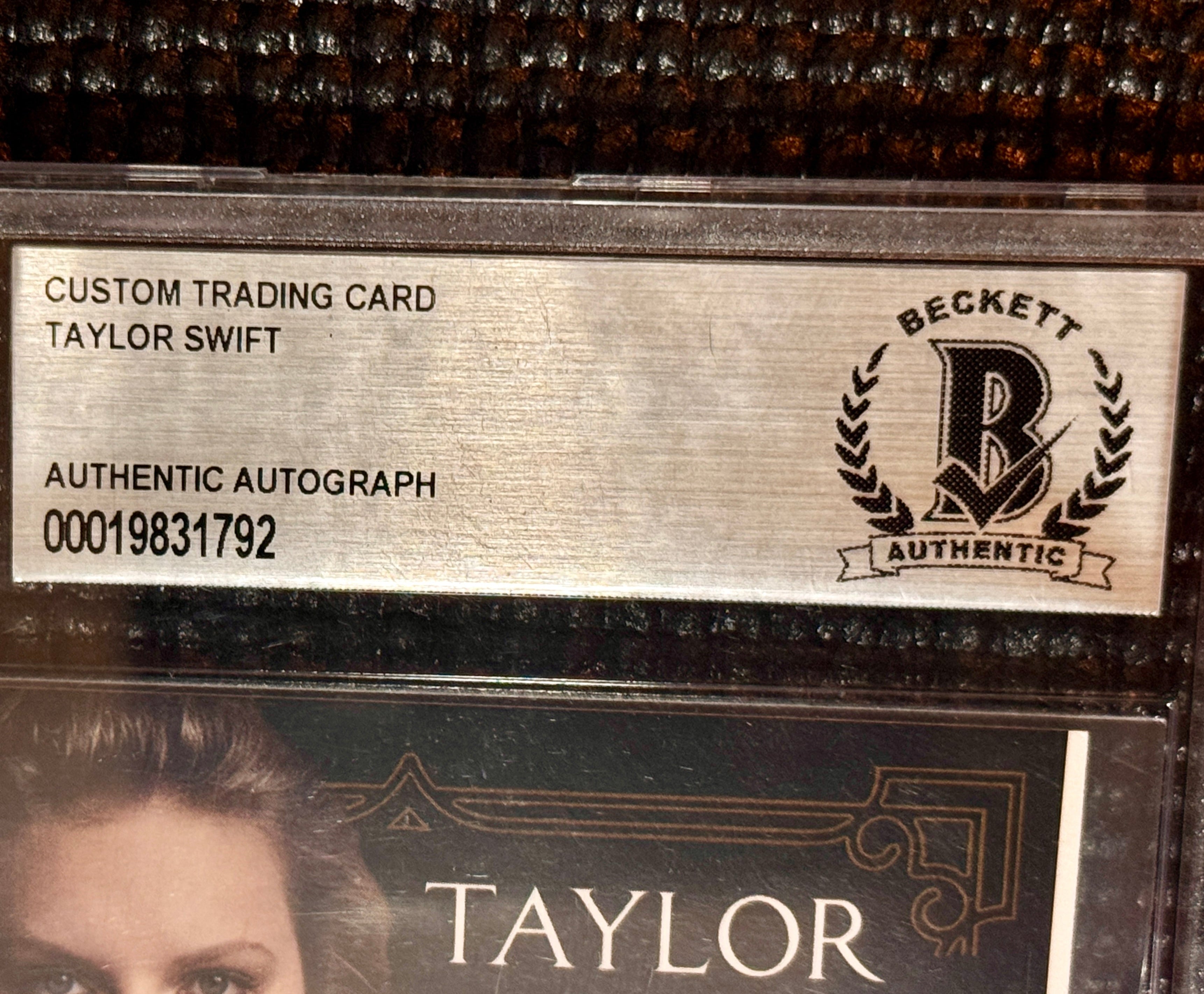 Taylor Swift Cut Autograph, Beckett Slabbed