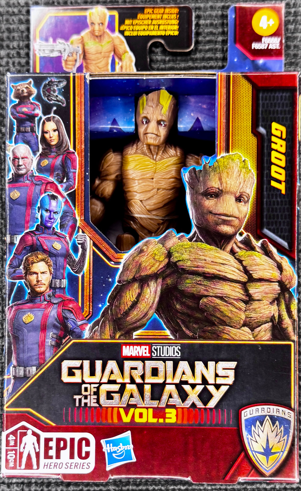 Marvel Studios - Guardians of the Galaxy Series 3 Action Figures (Groot) - Hasbro Epic Hero Series (4in)